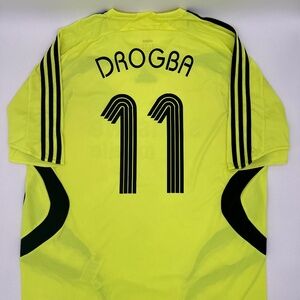Drogba #11 Chelsea FC 2007/2008 Away ORIGINAL Adidas VTG Rare Soccer Jersey (XL)